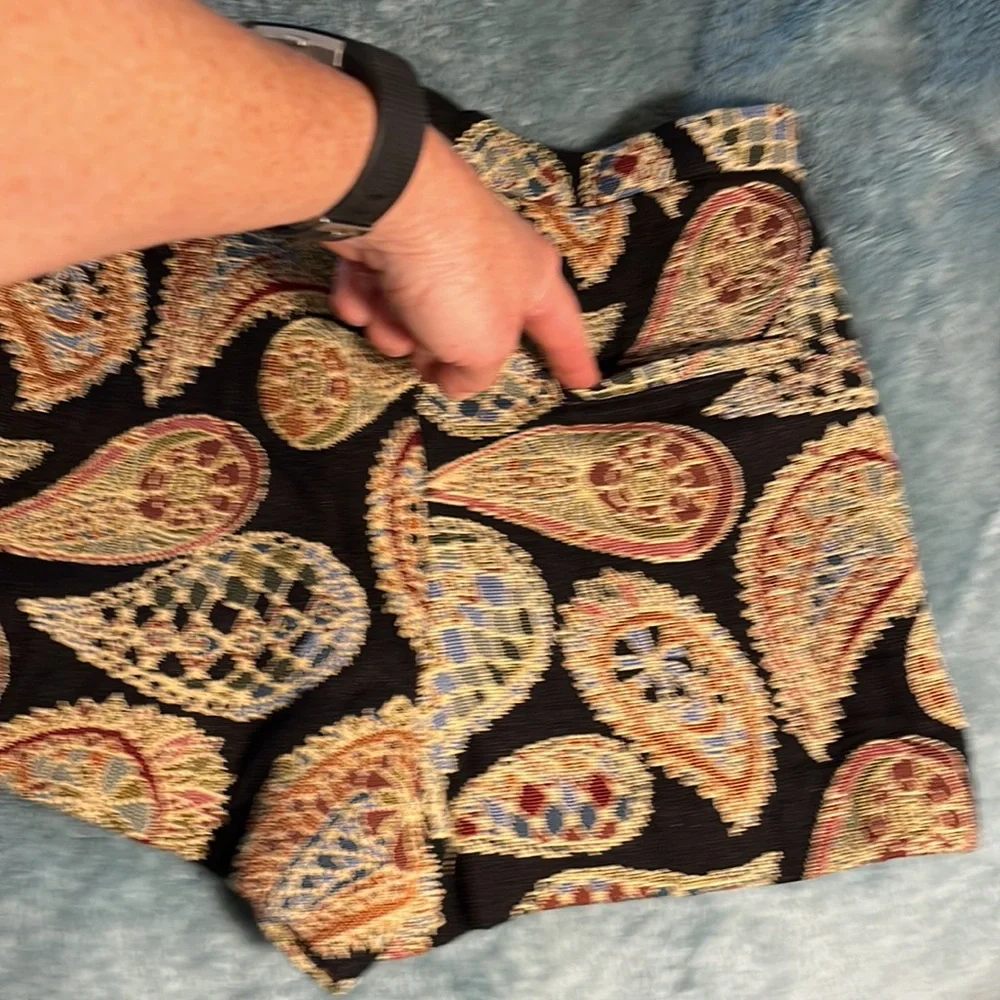 ZARA Trafaluc Collection Woven Tapestry Shorts Boho Retro Shorts  XS - Picture 6 of 11